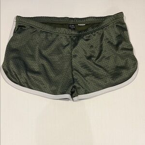 Low Rise Retro Olive Green Women's Shorts
